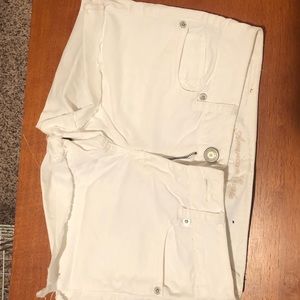 Women’s white shorts